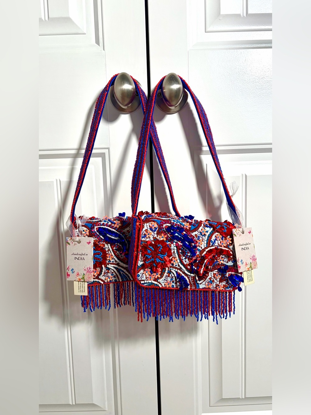 JULY 4TH - SET x2 - VIRAL BEADED BAGS MATCHING - RED, WHITE, AND BLUE 2026 - Picture 2 of 6